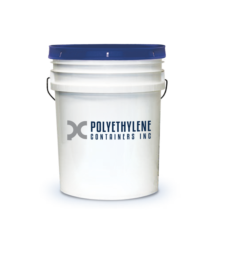 3.5 Gallon Screw Top Plastic Pail, UN Rated, White in Color